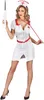 A woman in a nurse costume holding a large syringe. Anteprima dell’immagine prodotto