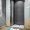 120X195cm Drehtür Falttür Schwenktür Eckeinstieg Dusche Produktbild-Vorschau 3