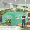 TRMLBE Szklarnia 3x2x2m 6㎡ Szklarnia foliowa HDPE+LDPE+rura Podgląd zdjęcia produktu 6