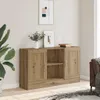 vidaXL Artisan dubový príborník 120x30,5x70 cm materiál na Náhľad obrázku produktu 3