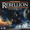 The cover art for the board game Star Wars: Rebellion, featuring characters and ships from the Star Wars universe. Produktbild-Vorschau