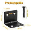 20er Set Winkelverbinder 31x31x37mm, schwarz, Edelstahl, Produktbild-Vorschau 3