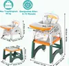 UISEBRT Chaise haute 6 en 1 pour bébé - Chaise haute Voir les images du produit 2