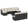 The Living Store 11-tlg. Garten-Sofagarnitur mit Kissen Produktbild-Vorschau 3