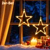 LED Weihnachtsstern Fensterdeko 2er-Set, Produktbild-Vorschau 1