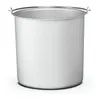 A silver bucket with a metal handle is shown against a white background. Náhled obrázku produktu