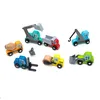 UMU® Holz Baufahrzeuge Spielset 8 STK - Kompatibel mit Brio Produktbild-Vorschau 2