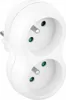 2-Steckdosen-Verteiler mit geerdetem Stecker weiß Elgotech Produktbild-Vorschau 2
