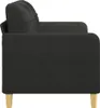 vidaXL 2-Sitzer-Sofa Schwarz 140 cm Stoff Produktbild-Vorschau 4
