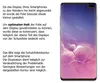 A smartphone with a screen protector outline shown on a white background. Produktbild-Vorschau