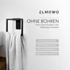 ELMOWO - Edelstahl Handtuchring ohne Bohren in schwarz - Produktbild-Vorschau 2