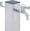 Wassersäule für den Garten 40 cm Edelstahl Quadratisch Produktbild-Vorschau 5