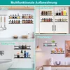 MODFU Gewürzregal Wand 4-Teiliges Metall Gewürzhalter, Produktbild-Vorschau 4