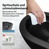 doporro Hänge-WC Spülrandlos Hänge-Toilette mit Tiefspüler Produktbild-Vorschau 5