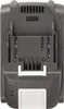 The back of a black battery pack for a power tool. Anteprima dell’immagine prodotto