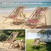 ECD Germany Set da 5 sedie a sdraio pieghevoli Floral Anteprima dell’immagine prodotto 6