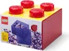 LEGO 40090804 LEGO STORAGE BRICK 4 TOP LID, rosso Anteprima dell’immagine prodotto 3