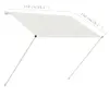 vidaXL Store rétractable 150×150 cm Crème Voir les images du produit 9