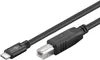 goobay Cavo da USB C a B nero 1 m Anteprima dell’immagine prodotto 2