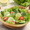 Relaxdays Salatschüssel, Bambus, oval, HxBxT: 8 x 20 x 18 Produktbild-Vorschau 2