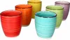 6er Kaffeebecher Set Uni bunt 350 ml ohne Henkel Produktbild-Vorschau 1