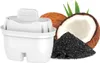 A water filter cartridge is shown next to a coconut and a pile of charcoal. Produktbild-Vorschau
