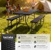tectake® Campingtischgarnitur Vani klappbar mit Produktbild-Vorschau 3