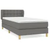 vidaXL Boxspring posteľ s matracom Dark Grey 90x200 cm Náhľad obrázku produktu 1