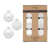 Weihnachtskugeln Glas 10cm 6 Stück - Pure White Produktbild-Vorschau 1