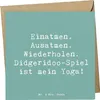 Mr. & Mrs. Panda Grußkarte Spruch Didgeridoo Yoga - Produktbild-Vorschau 1