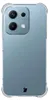 The back of a transparent phone case with a blue phone inside. Produktbild-Vorschau