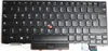 A black laptop keyboard with a red trackpoint. Produktbild-Vorschau