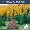 DELUKE® Campingzelt 4 Personen TIPI camouflage | regenfest, Produktbild-Vorschau 5
