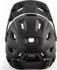 The back view of a black MET PARACHUTE MCR MIPS bicycle helmet. Voir les images du produit