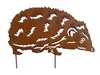 Gartenstecker Igel aus Edelrost, 30 x 17 cm, Metalldeko für Produktbild-Vorschau 2
