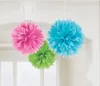 amscan Dekobälle Fluffy mehrfarbig Ø40cm 3 Stück Produktbild-Vorschau 1