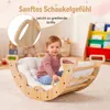 COSTWAY Drevený lezecký oblúk s vankúšmi, Montessori Náhľad obrázku produktu 6