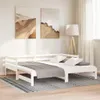 vidaXL Rozkládací denní postel bez matrace bílá 80x200 cm Náhled obrázku produktu 4