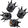 INF Schwarze ABS Kronen Ventilkappen mit Strass 4er Set für Produktbild-Vorschau 3