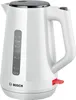 A white Bosch electric kettle is shown against a white background. Voir les images du produit