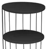 Table basse KOBU, 2 niveaux, Ø 36 cm, rond noir Voir les images du produit 6