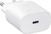A white Samsung USB-C 25W fast charger is shown from a diagonal angle. Anteprima dell’immagine prodotto