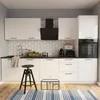 Kuchyňská linka 300 cm - Bílý lesk - bez pracovní desky - s Náhled obrázku produktu 2