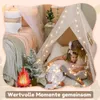 Homeblend Tipi Zelt für Kinder 120x120x150 cm – Spielzelt Produktbild-Vorschau 6