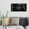 DEQOART Glasbild Echtglas 60x30 cm 'Grüner Tigerblick' Produktbild-Vorschau 3