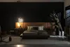 Letto colore marrone in ecopelle Stile moderno Camera da Anteprima dell’immagine prodotto 1