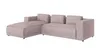 S-STYLE MÖBEL - Modernes Ecksofa Bello aus Puderrosa Cord Produktbild-Vorschau 4