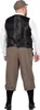 A man wearing a vintage-style outfit, seen from the back. Produktbild-Vorschau
