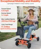 VEVOR scooter elettrico a 4 ruote, pieghevole con portata Anteprima dell’immagine prodotto 2