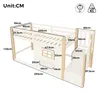 Hochbett 90x200, Kiefernholz, Fenster, Aufbewahrungsleiter, Produktbild-Vorschau 6